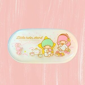 Little Twin Stars Lunchbox Bento Box, Cute Sanrio, Made in Japan, 2008, 8”
